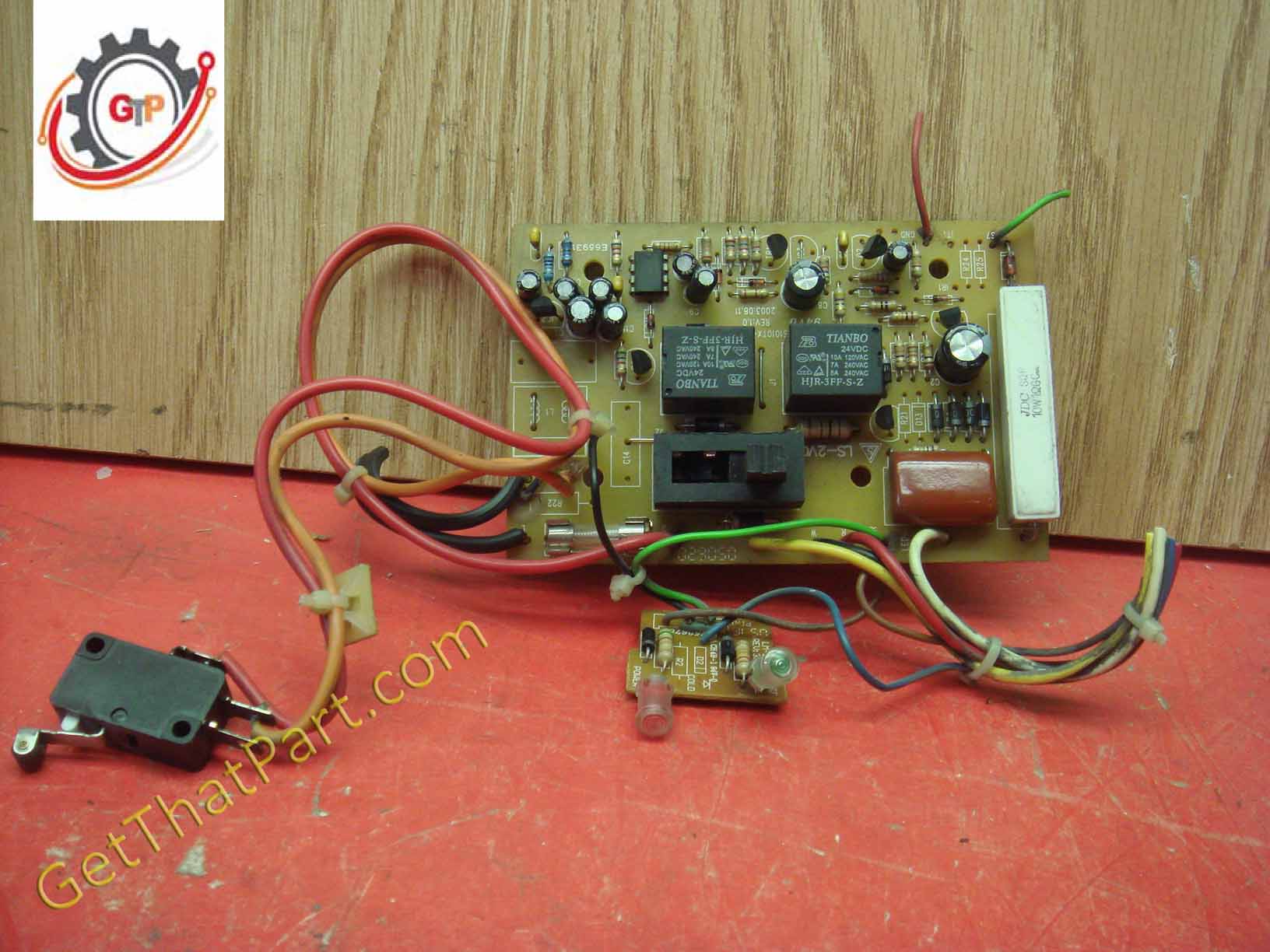 Infoguard SX120D Paper Shredder Main Control Board Lights & Switch Asy